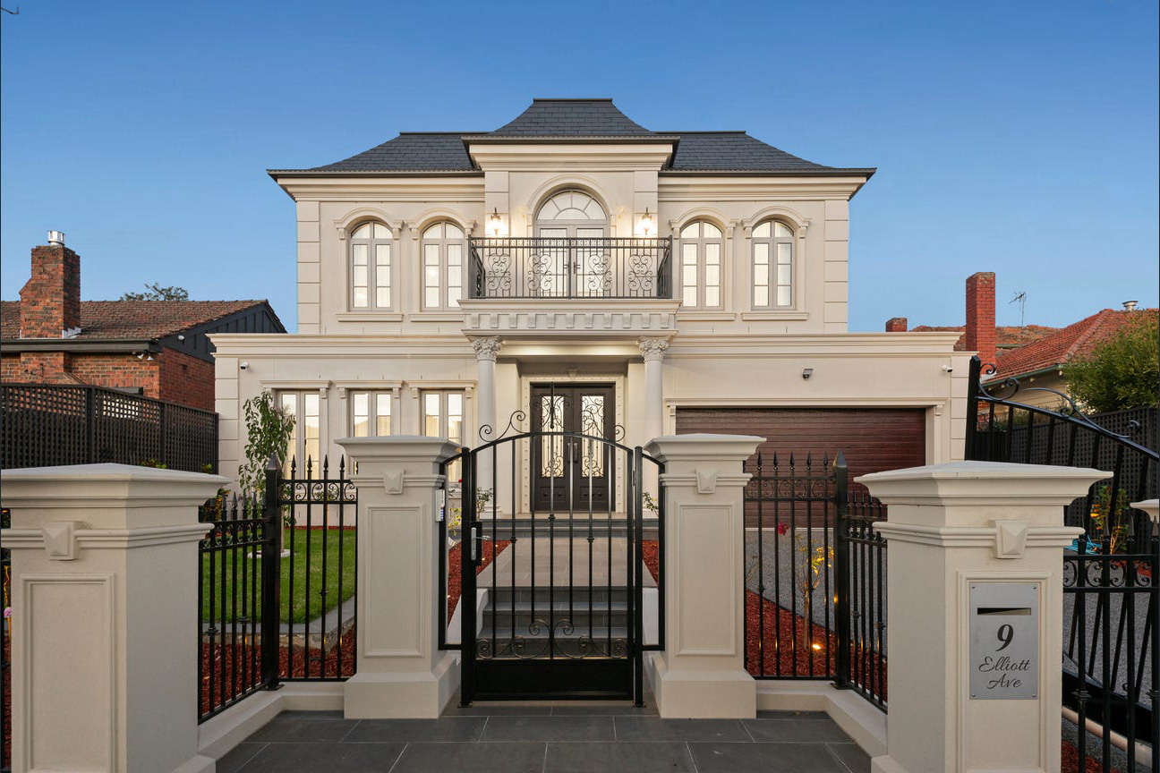 French provincial home facade